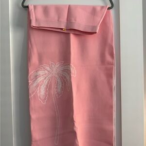 STAUD Pink Palm Tree Dress